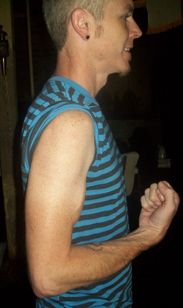 Pre-tattoo. [i.e. blank canvas]